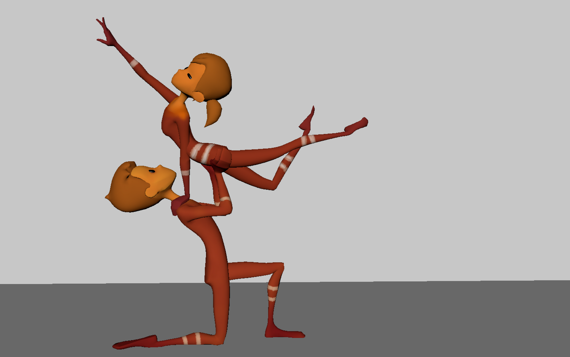 3D Character posing​​: Hebefigur