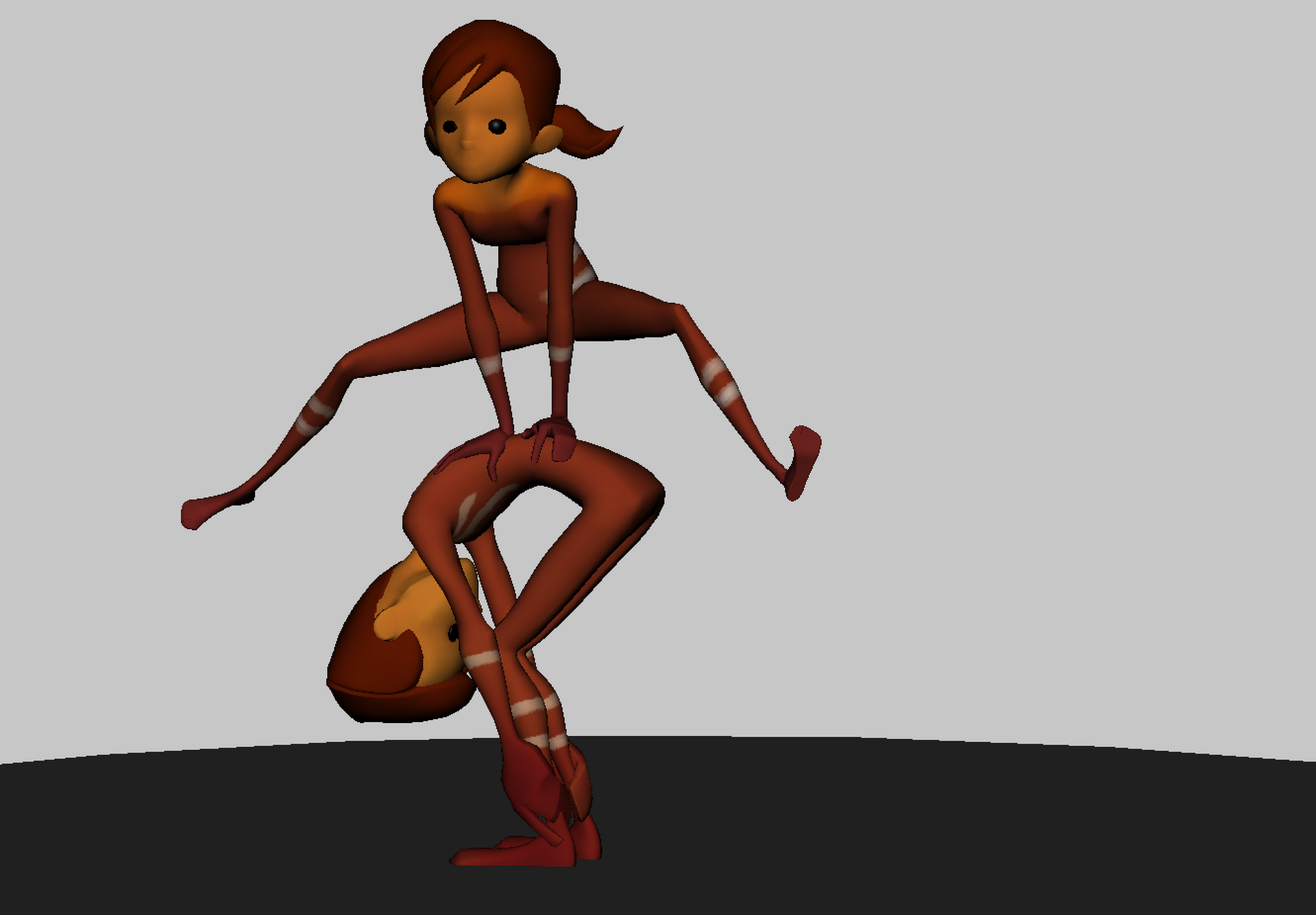 3D Character posing​​: Bocksprung