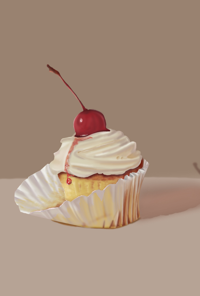 Digital Painting Muffin